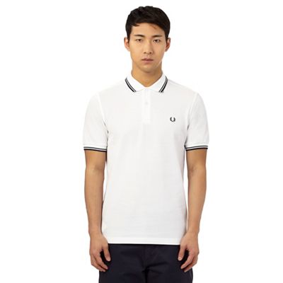 Fred Perry White tipped polo shirt